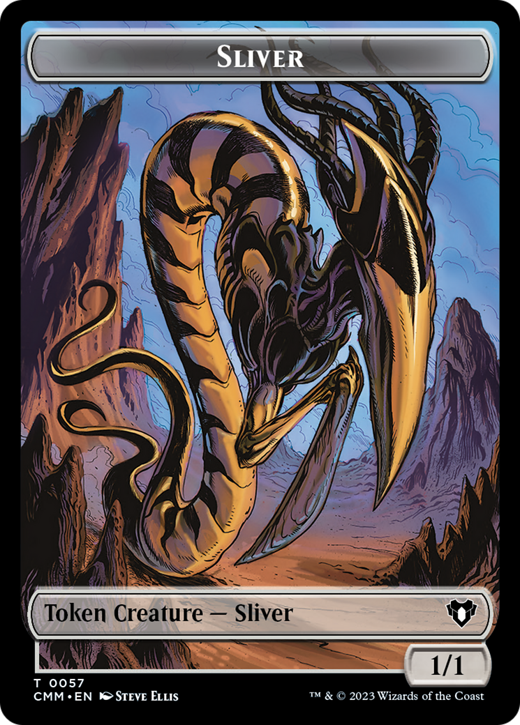 Sliver Army // Sliver Double-Sided Token [Commander Masters Tokens]