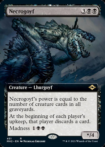 Necrogoyf (Extended Art) [Modern Horizons 2]