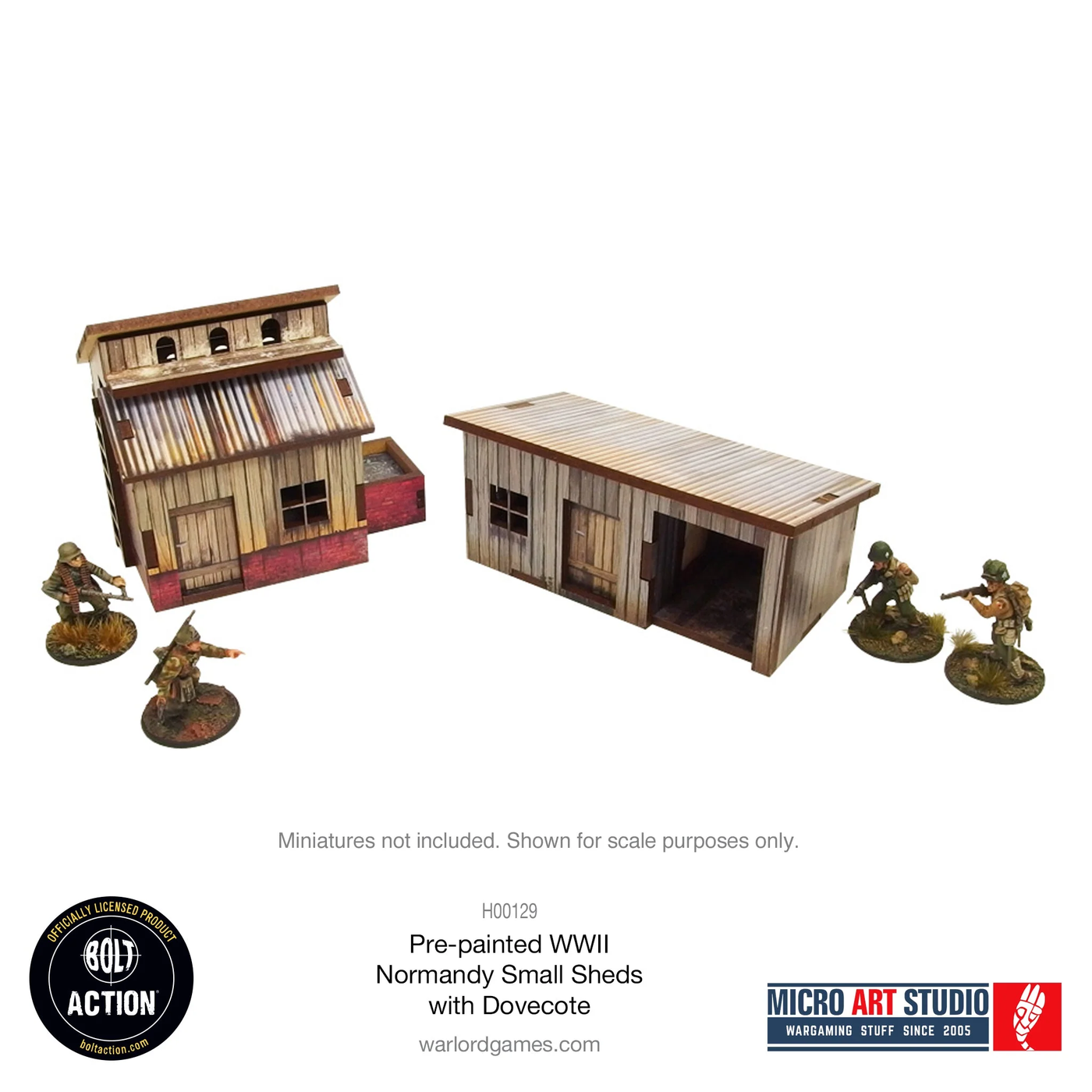 Bolt Action Terrain: WWII Normandy Small Sheds with Dovecote