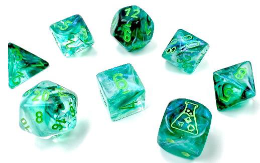 Chessex: Polyhedral Borealis™ Dice sets