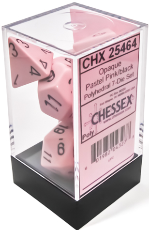 Chessex: Opaque Pastel 7-Die-Sets