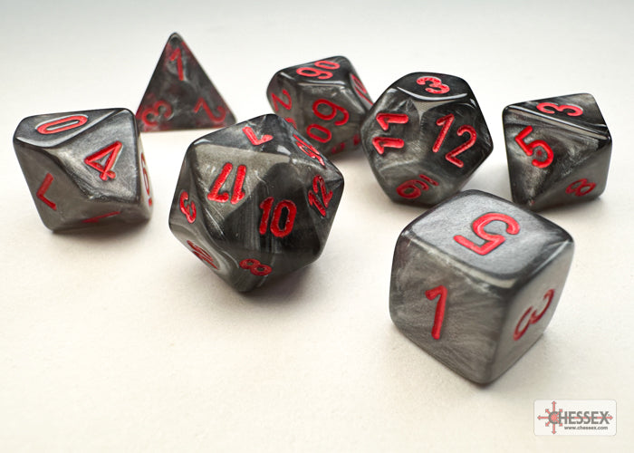 Chessex: Velvet Mini-Polyhedral 7-Die Set