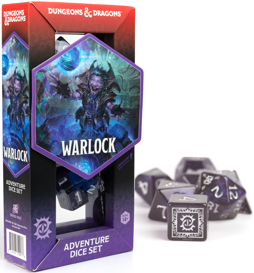 D&D Adventure Dice Warlock: Purple