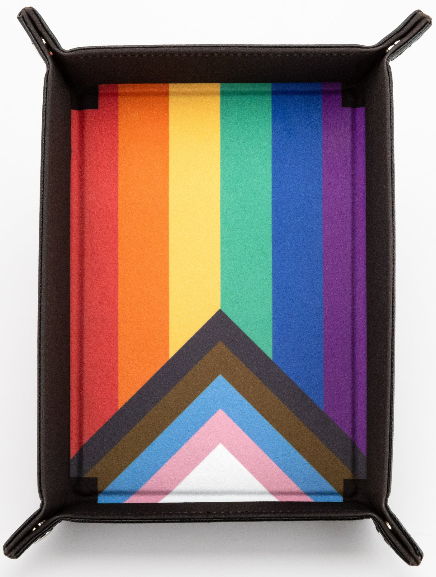 Fanroll: Velvet Fold-Up Pride Flag Dice tray