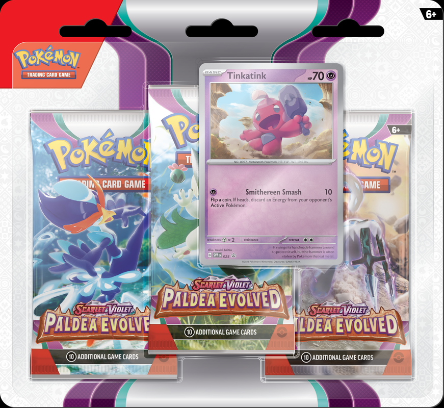 Pokémon Scarlet and Violet: Paldea Evolved 3-Pack Blister