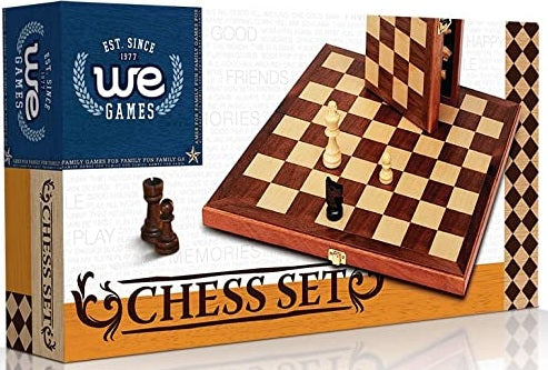 Wood Expressions: Chess Set - Folding Wood 11.5" Walnut