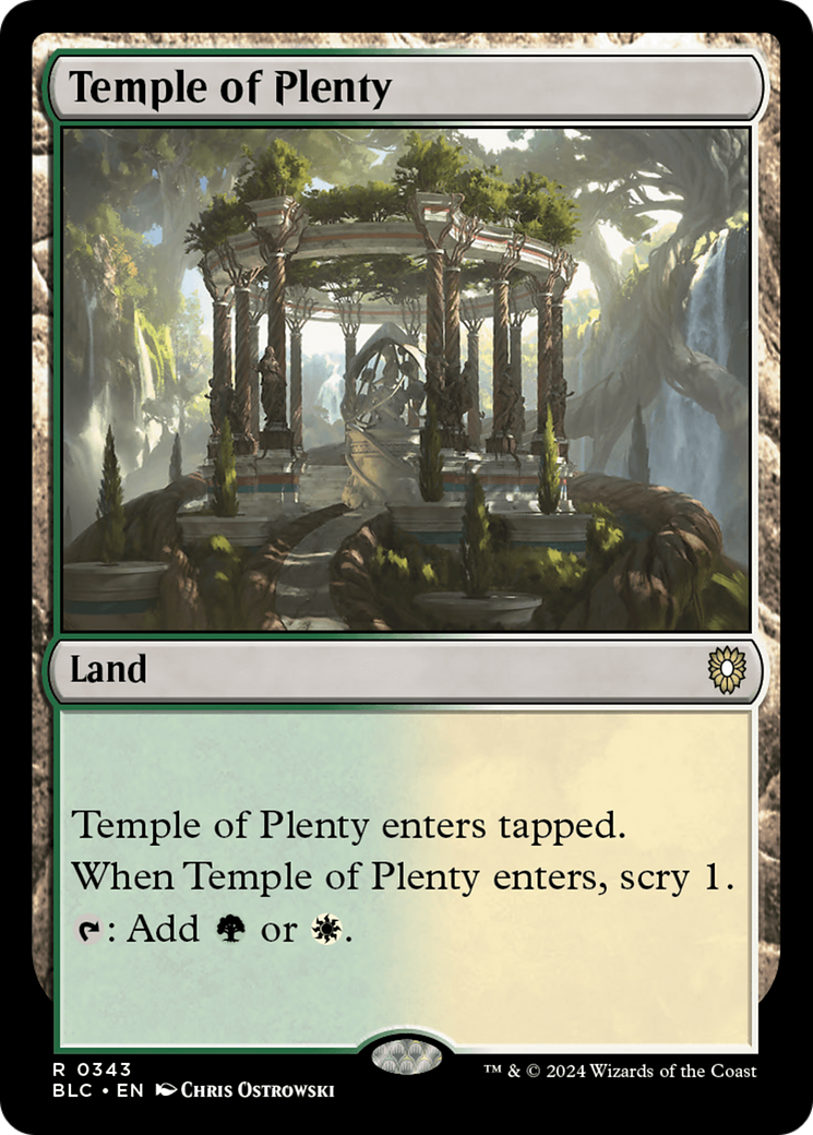 Temple of Plenty [Bloomburrow Commander]