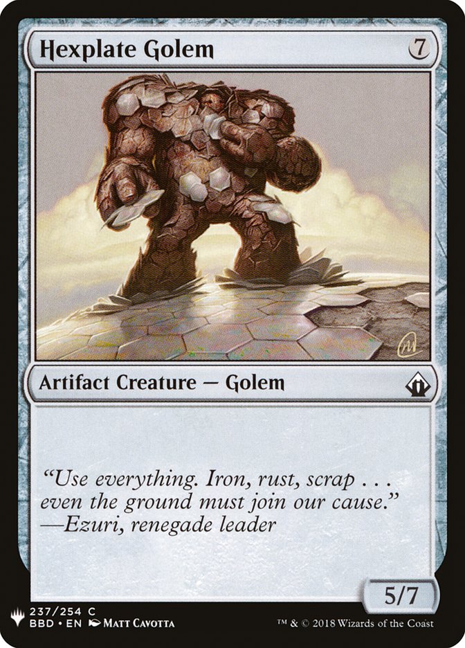 Hexplate Golem [Mystery Booster]