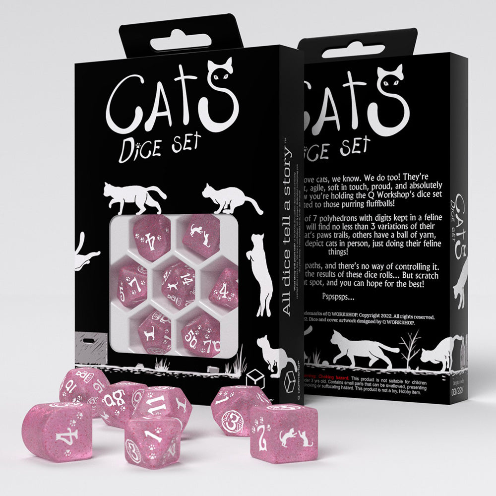 Cats Dice 7 Die Set Daisy