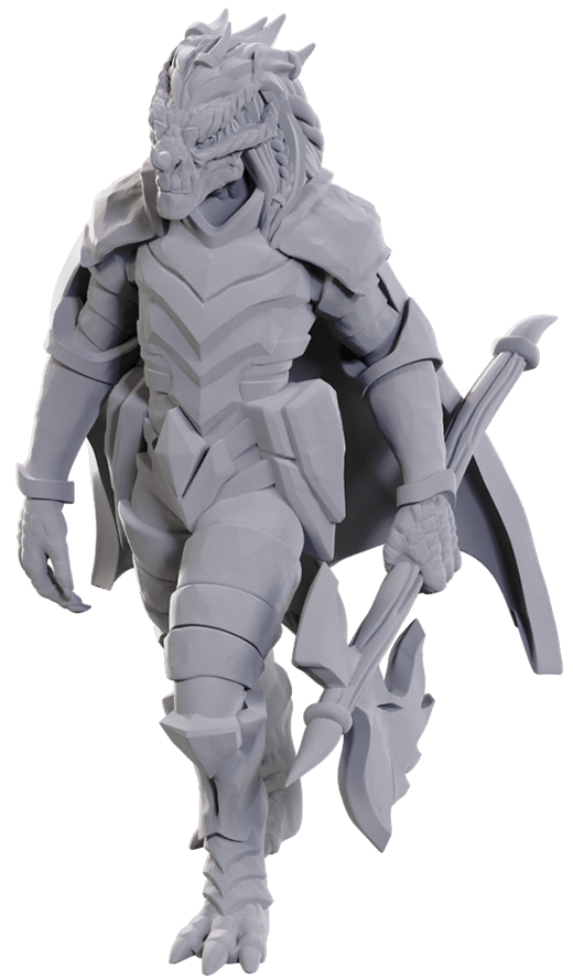 DnD Unpainted Minis WV25 Dragonborn of Tiamat
