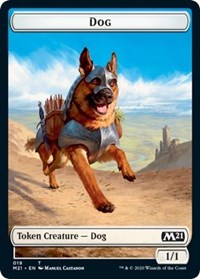 Dog // Weird Double-Sided Token [Core Set 2021 Tokens]