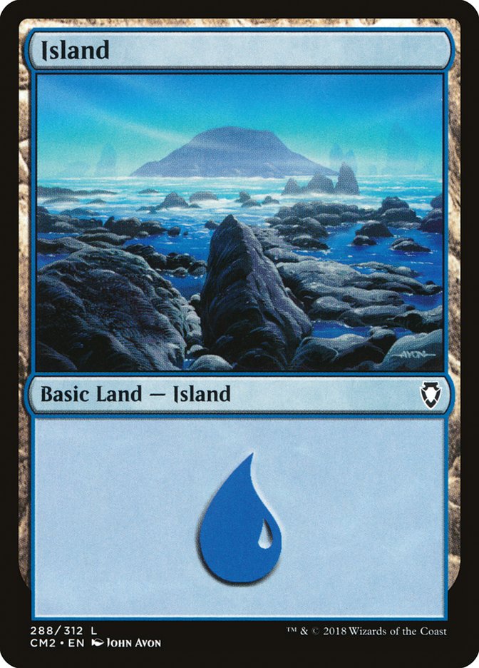 Island (288) [Commander Anthology Volume II] - Vortex Games NB