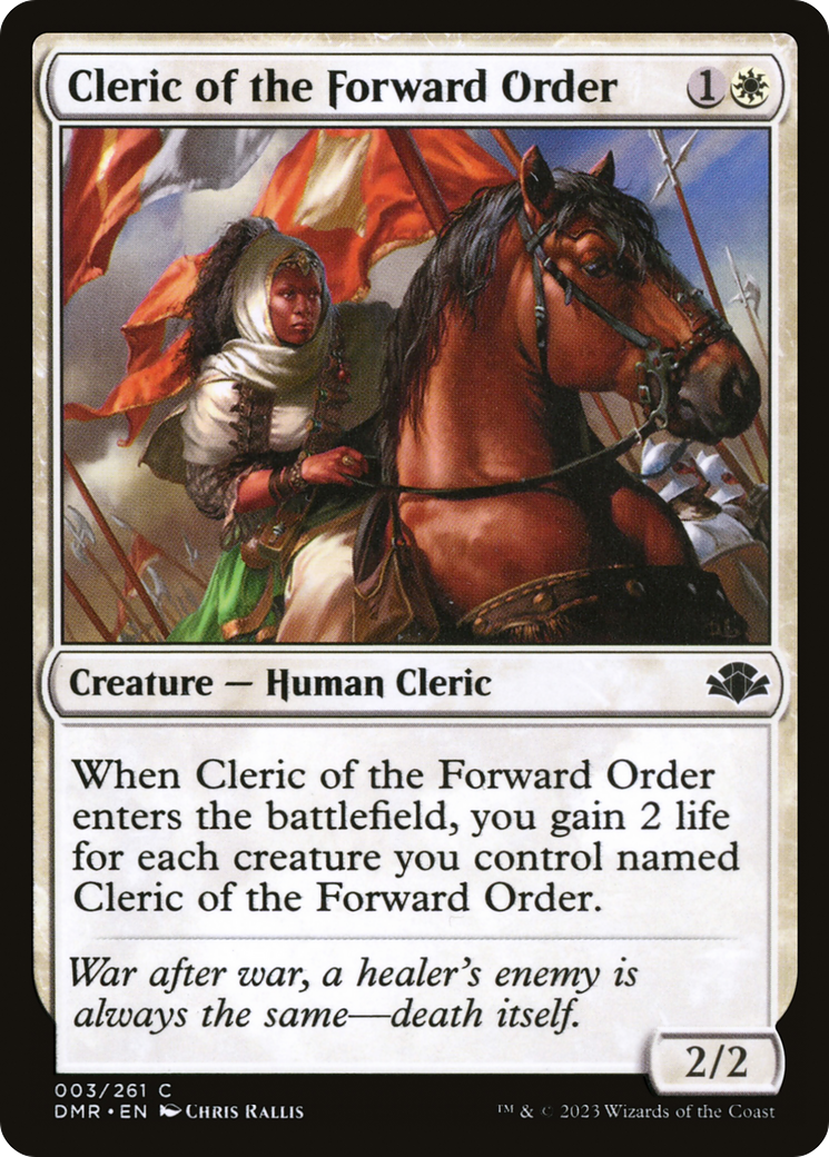 Cleric of the Forward Order [Dominaria Remastered]