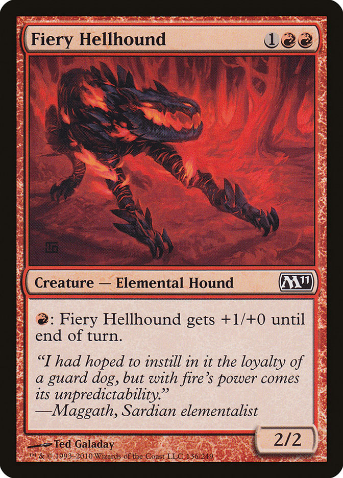 Fiery Hellhound [Magic 2011] - Vortex Games NB