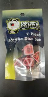 Ancient Red Scrolls Dice