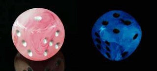 Chessex Ghostly Glow™ - 36D6 Pink/Silver 12MM