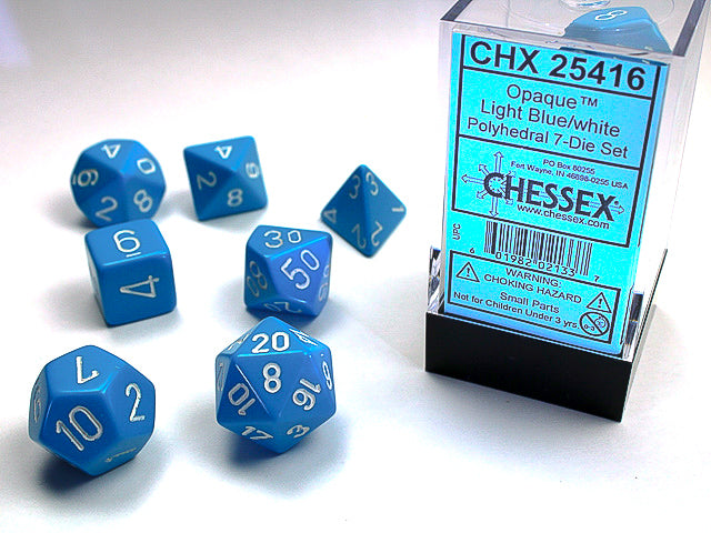 Chessex: Polyhedral Opaque™ Dice sets