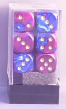Chessex Gemini 12D6 Blue-Purple/Gold (CHX26628)
