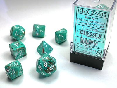 Chessex: Polyhedral Marble™Dice sets
