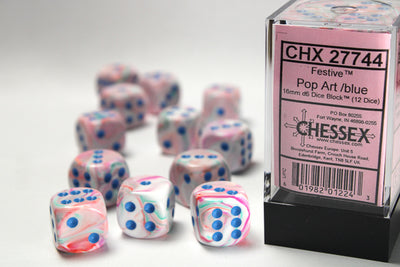 Chessex: 12D6 Festive™ DICE SET - 16MM