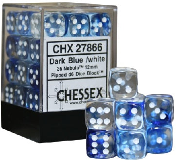 Chessex: 36D6  Nebula™ Dice sets - 12mm