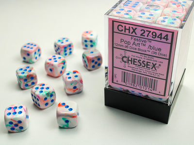 Chessex: 36D6 Festive™ DICE SET - 12MM