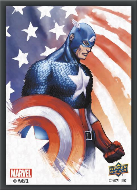 Marvel Sleeves Captain America (65ct)