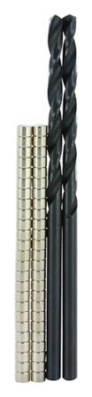 Magnets: Combo Pack 3/32 X 1/16 (50 + 2 Drill Bits)