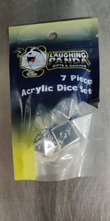 Silver Coated Acrylic Dice