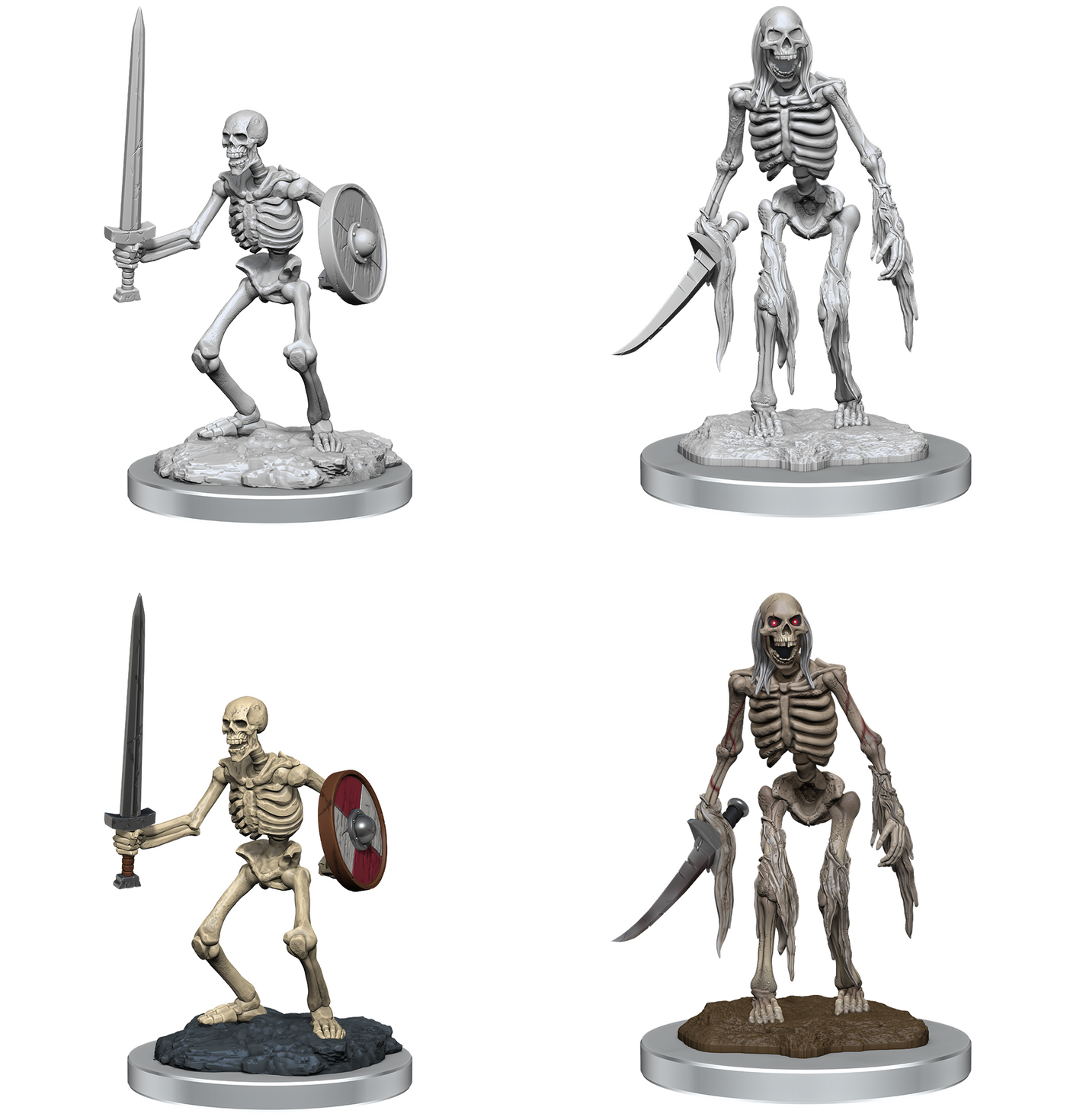 DND: Unpainted Miniatures - Skeletons