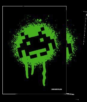 Turn One Gaming Supplies - Space Invaders: Graffiti Glossy Sleeves (50)