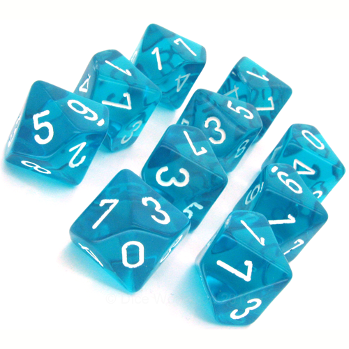 Chessex: Translucent D10 Dice Set