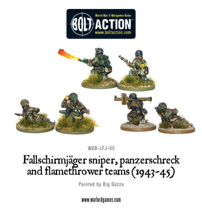 Fallschirmjager Sniper, Panzerschreck And Flamethrower Teams (1943-45)