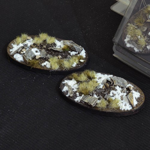 Winter Bases - 90mm Oval (x2)