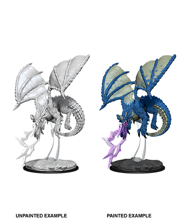 Dungeons & Dragons: Unpainted Minis WV8 - Young Blue Dragon
