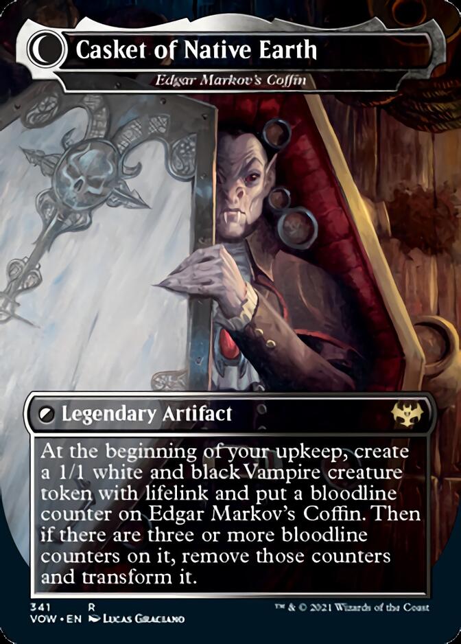 Edgar, Charmed Groom // Edgar Markov's Coffin - Dracula the Voyager // Casket of Native Earth [Innistrad: Crimson Vow]