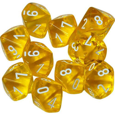 Chessex: Translucent D10 Dice Set