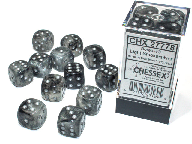 Chessex: 12D6 Borealis™ Dice Set - 16mm