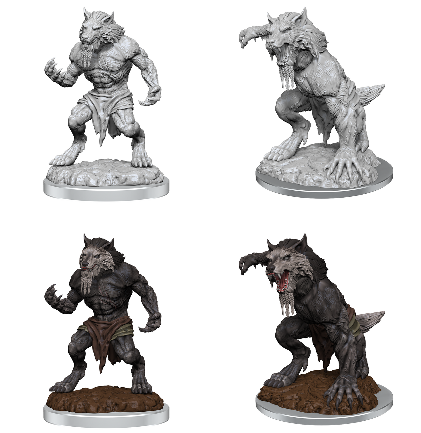 Critical Role - D&D Unpainted Minis WV3 Fey Werewolves