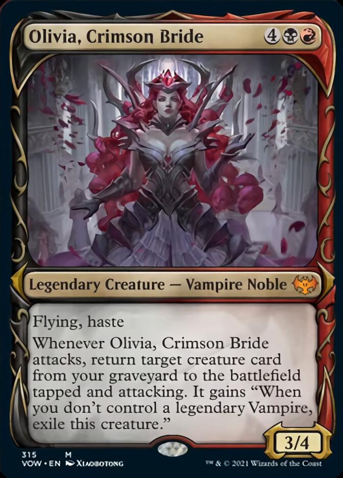Olivia, Crimson Bride (Showcase Fang Frame) [Innistrad: Crimson Vow]