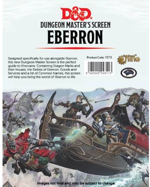 Dungeon Master's Screen Eberron: Rising From The Last War