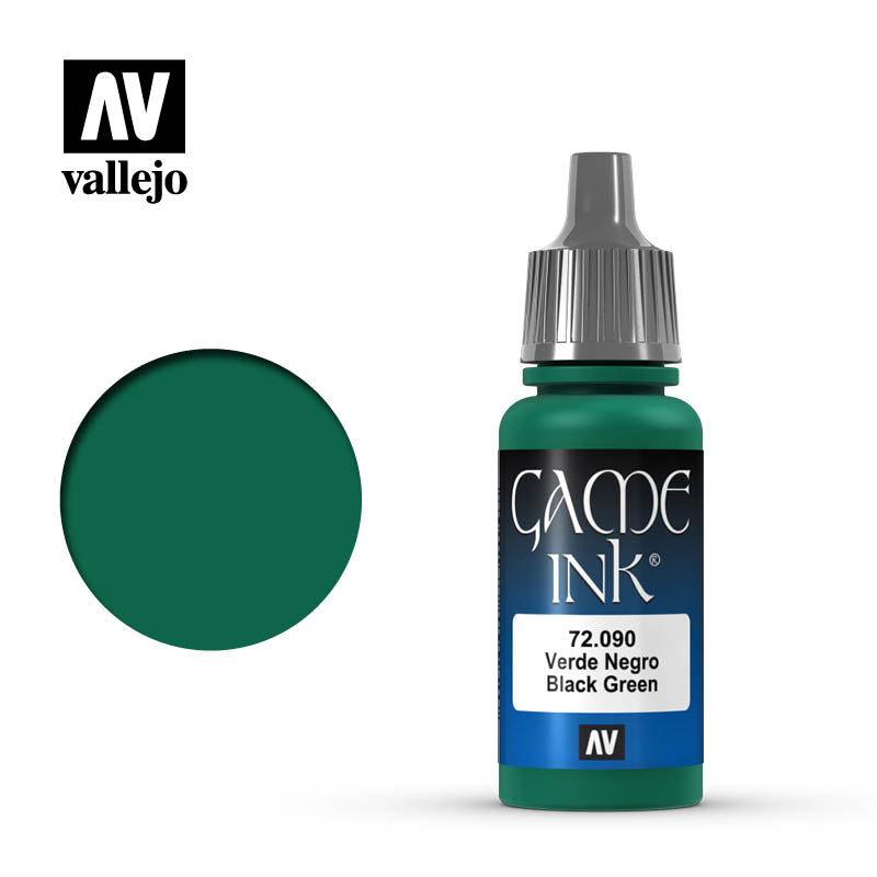 Game Color Black Green Ink (17ml)