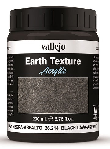 Diorama Effects Acrylic Earth Texture Black Lava-Asphalt 200ml (26.214)